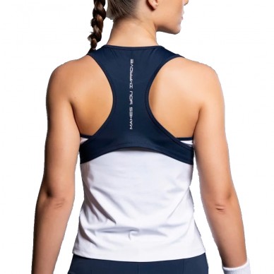 Maglietta Nox Team a spalline bianca blu navy