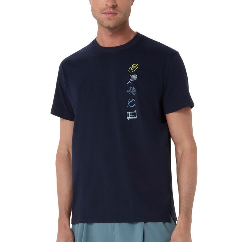 Maglietta Asics Game Seasonal Graphic Tee blu mezzanotte