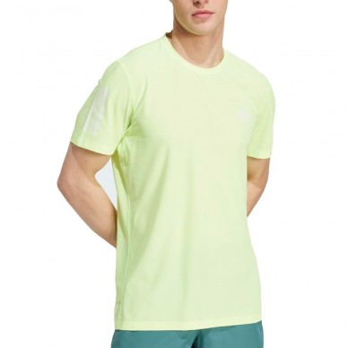 Maglietta Adidas Own The Run giallo fluo
