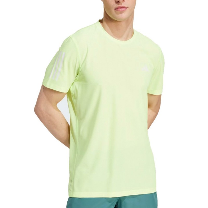 Maglietta Adidas Own The Run giallo fluo