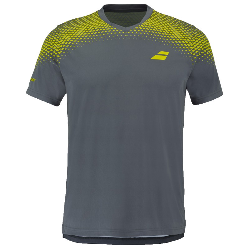 Maglietta Babolat Aero Cneck TEE grigia
