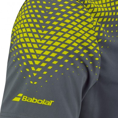 Maglietta Babolat Aero Cneck TEE grigia