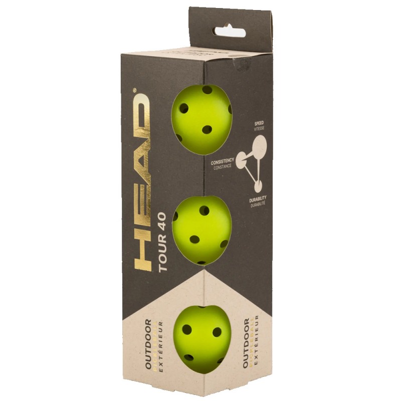 Tubo palline Head Pickleball 3B Tour 40 gialle