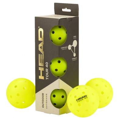 Tubo palline Head Pickleball 3B Tour 40 gialle