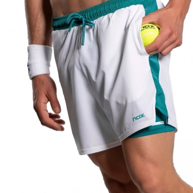 Pantaloncini Nox Pro bianco verde