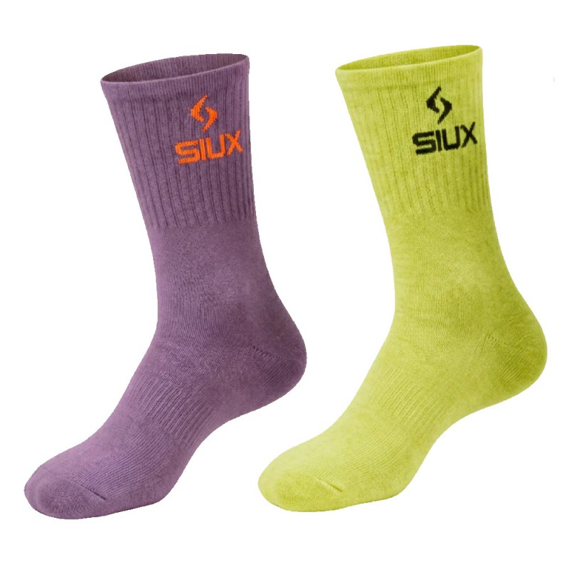 Calzini Siux Groove Pack 2u verde viola