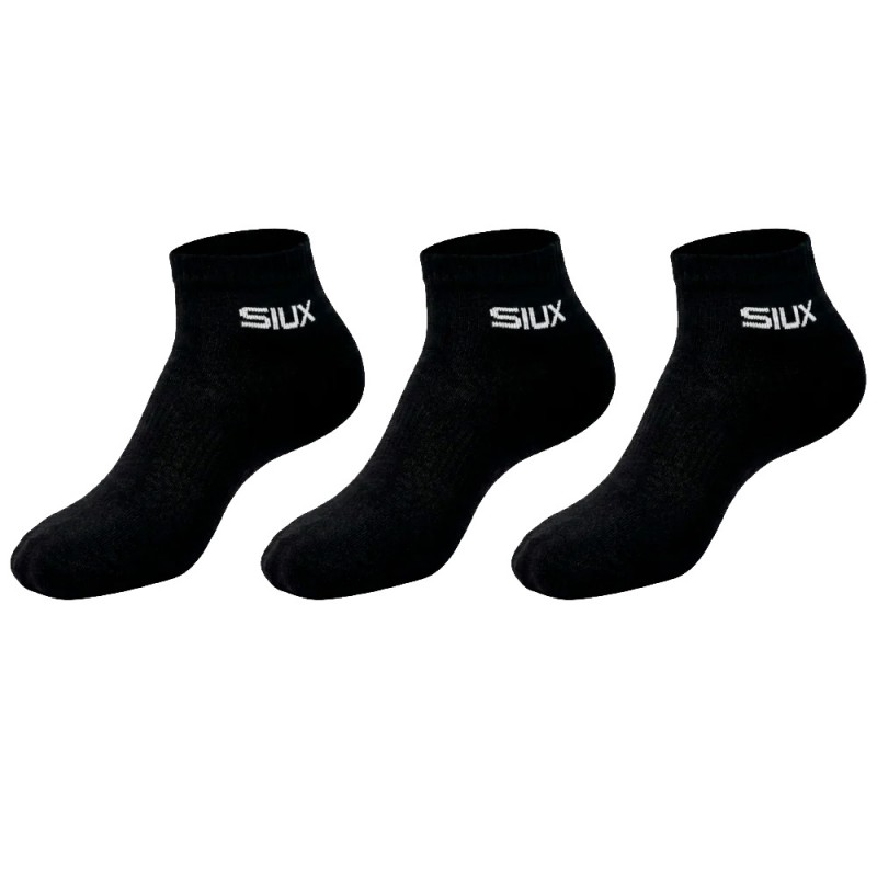 Calzini Siux Basic corti Pacco 3u neri