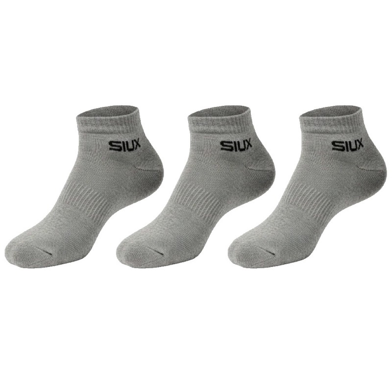 Calzini Siux Basic corti Pacco 3u grigi
