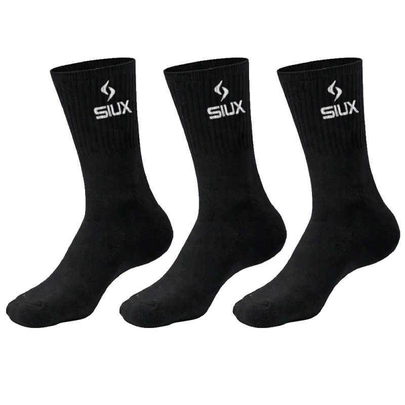 Calzini Siux Basic alte Pack 3u nere