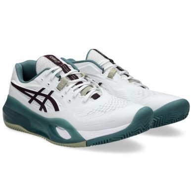 Scarpe Asics Gel Resolution X Clay white dark aubergine 2026