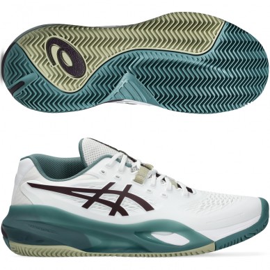 Scarpe Asics Gel Resolution X Clay white dark aubergine 2026