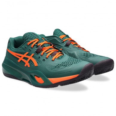 Scarpe Asics Gel Resolution X Padel jewel green energy orange 2026