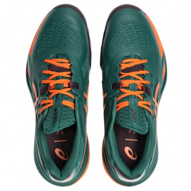 Scarpe Asics Gel Resolution X Padel jewel green energy orange 2026