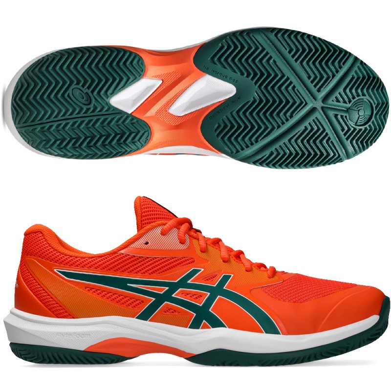 Scarpe Asics Game FF Padel energy orange jewel green 2026