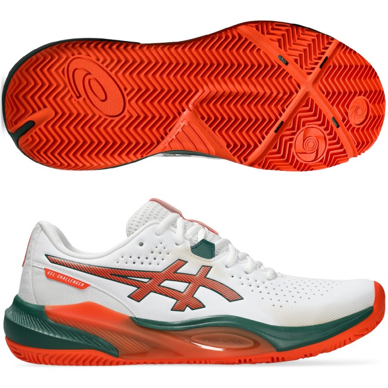 Scarpe Asics Gel Challenger 15 Padel white energy orange 2026