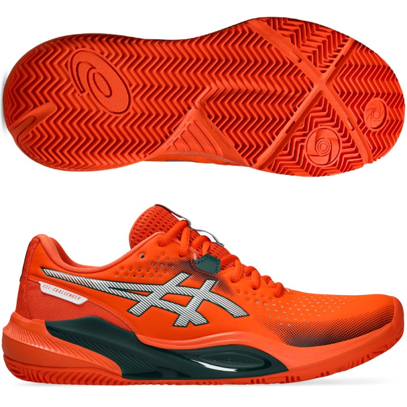 Scarpe Asics Gel Challenger 15 Padel energy orange jewel green 2026