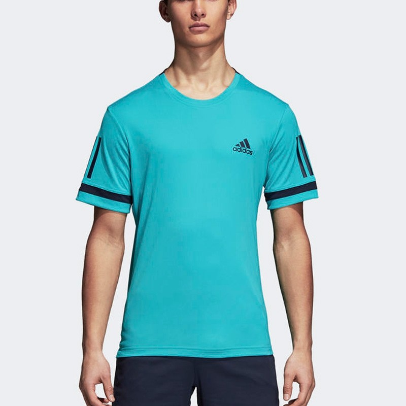 Camiseta Adidas Club 3Str Hi-Res Aqua 2018 Camiseta Adidas Club 3Str Hi-Res Aqua 2018