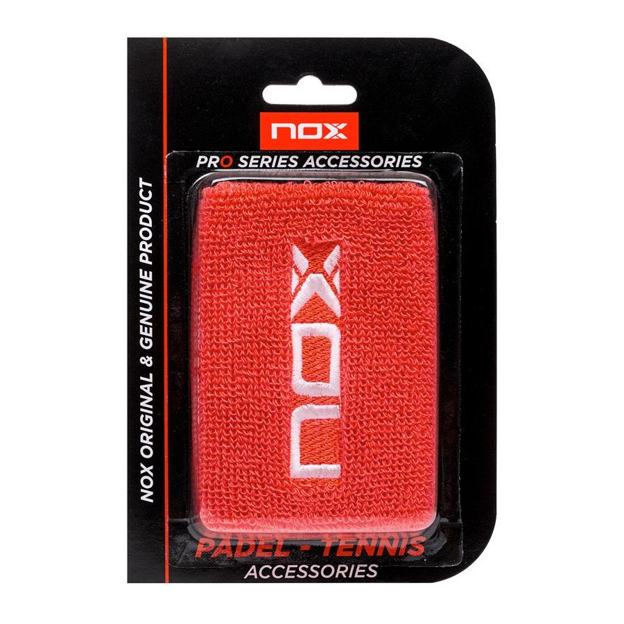 Muñequera Nox Roja logo Blanco 2019