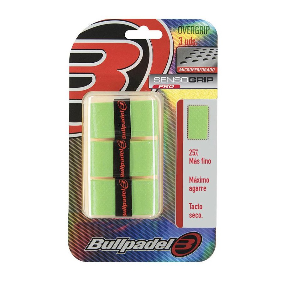 Overgrips Bullpadel Sensogrip Microperforados GB1705 Verdes