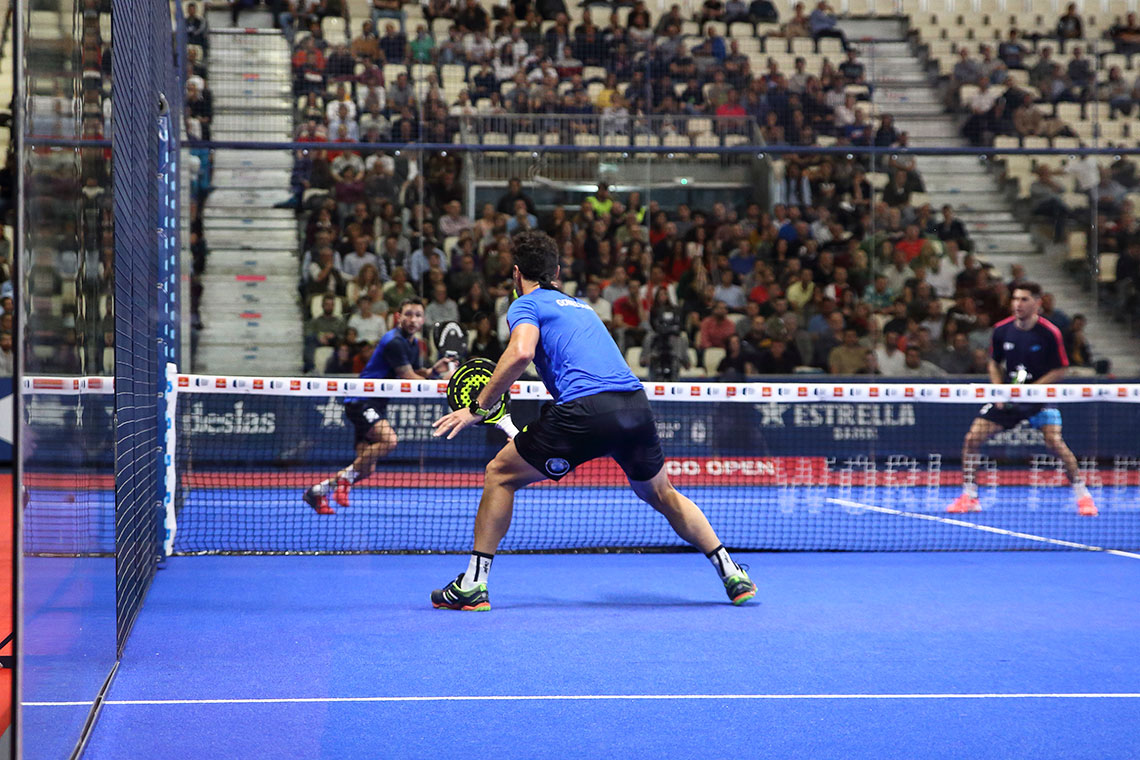 Partita di padel WPT giocata in campo