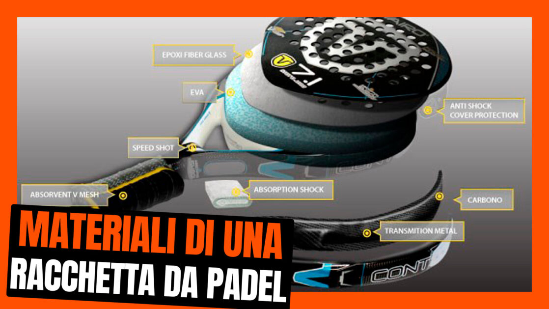 Materiali di una racchetta da padel