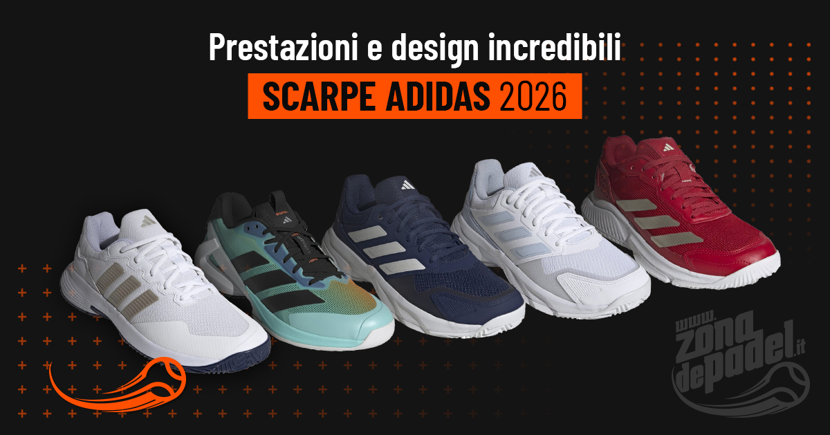 Scarpe da padel adidas 2026: recensione dei modelli chiave e per quale giocatore sono adatte ognuna